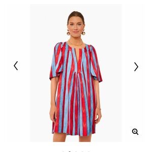 Tuckernuck - Pomander Place. Medium. Red and Blue Stripe dress